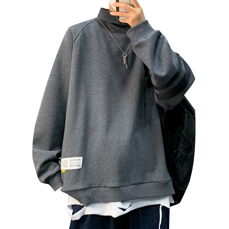 加绒加厚卫衣男高领潮牌A184P55控78,男装卫衣,电商A309
