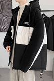 冬季加大码棉服男潮牌保暖摇粒绒拼接加厚棉衣外套2112P100，男装棉衣，电商A309