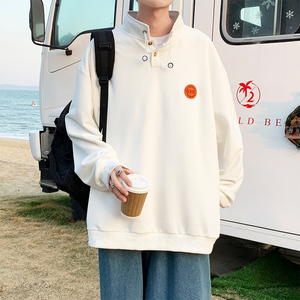 春季现货~纽扣立领卫衣男 A312P45 控68图片