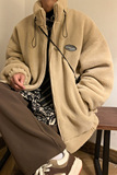羊羔毛外套男冬季加厚棉衣102P110控148，男装棉衣，电商A309