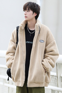 cityboy羊羔毛外套男冬季加厚棉服立领棉衣102P110控148图片
