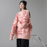 秋冬女生慵懶風(fēng)潮牌寬松毛衣中性風(fēng)長(zhǎng)袖針織衫MY314P65，女裝針織衫/毛衣，電商A309