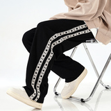 编织条纹运动卫裤A337TP50，男装休闲裤，电商A309