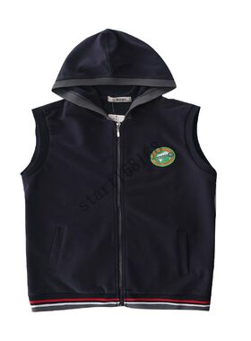 春秋季中小学生学院英伦风连帽马甲潮流背心坎肩男童马夹外套校服