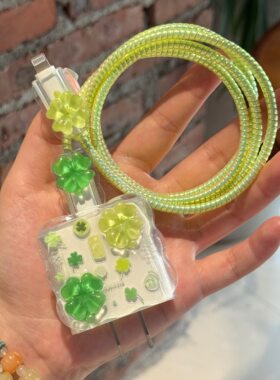 幸运四叶草适用OPPO充电器保护套