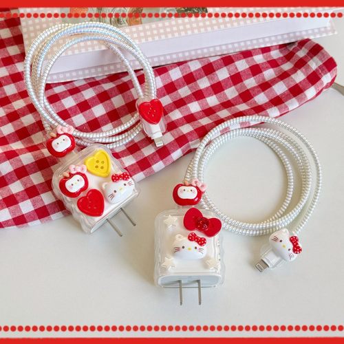 可爱凯蒂猫苹果20w充电器保护套