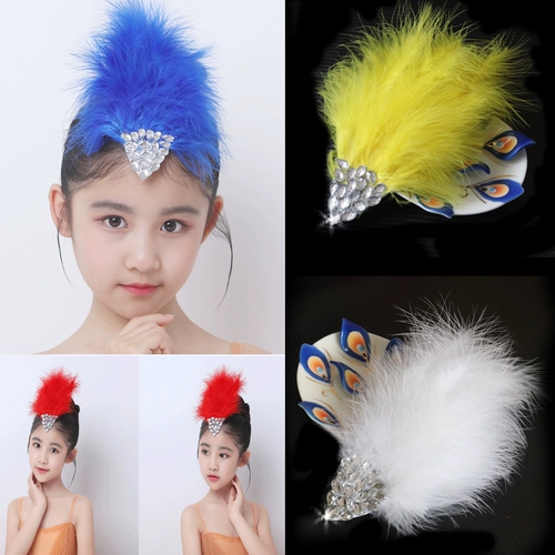 Современный детский белый аксессуар для волос, 11 года, цвет, для выступлений