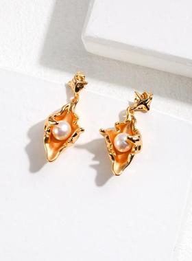 【Tonight or Never】S925纯银 海螺耳钉项链 法式设计轻奢高级感