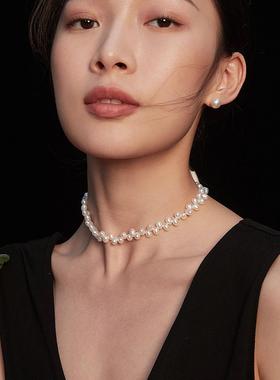 【Tonight or Never】S925纯银 法式错落珍珠项链 经典轻奢高级感