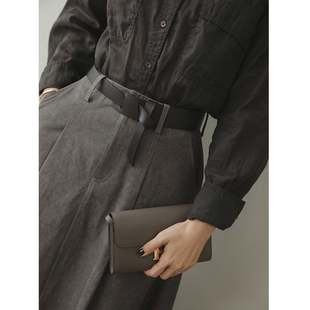 小众设计头层牛皮腰封腰带可调节束腰皮带 出彩配件 苹果 生活家