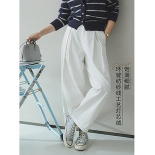 女遮胯气球裤 苹果 灯芯绒条绒打褶休闲萝卜裤 返场推荐 生活家
