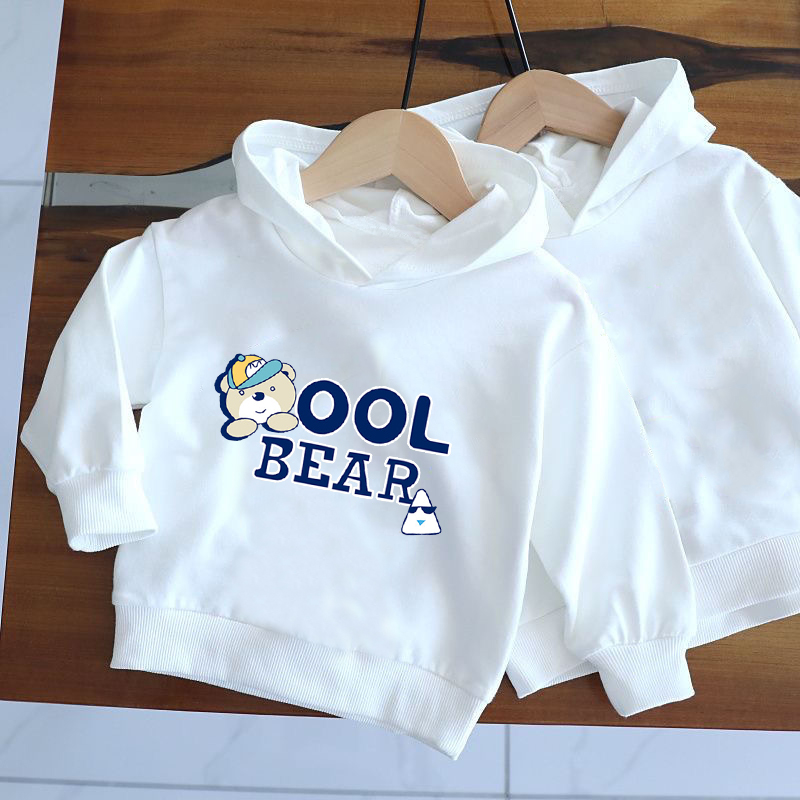 儿童卫衣宝宝连帽秋季新款休闲运动上衣中小童宽松韩版百搭连帽衫