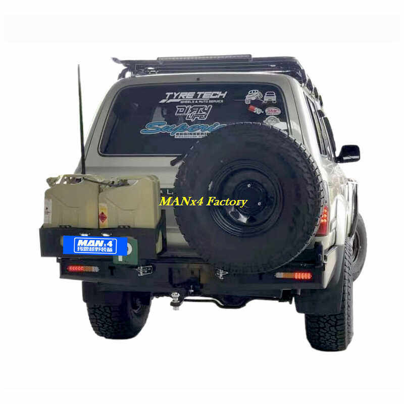 适用于丰田LC80  4500改装后杠后保险杠 防撞杠竞技杠