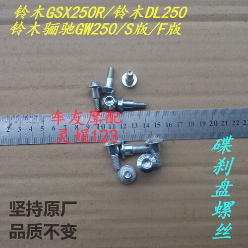 DR250/GSX250R刹车盘碟刹盘螺丝