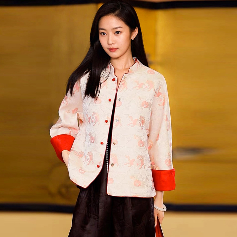新中式织锦国风拜年新年外套唐装