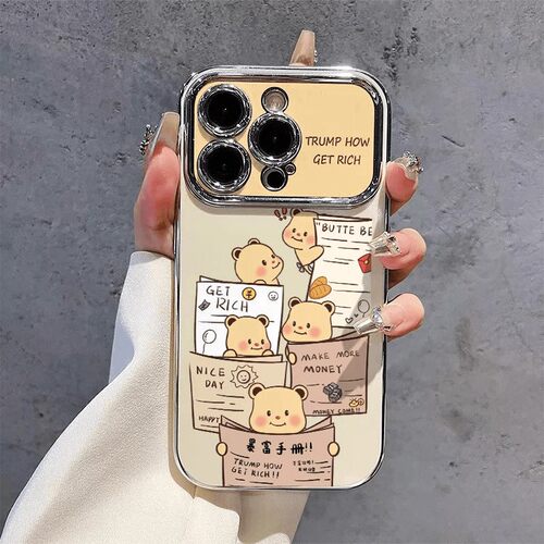 黄油小熊适用iphone16Promax手机壳14Pro新款网红女款13/12可爱plus卡通x高级max软壳pro硅胶苹果15保护套16