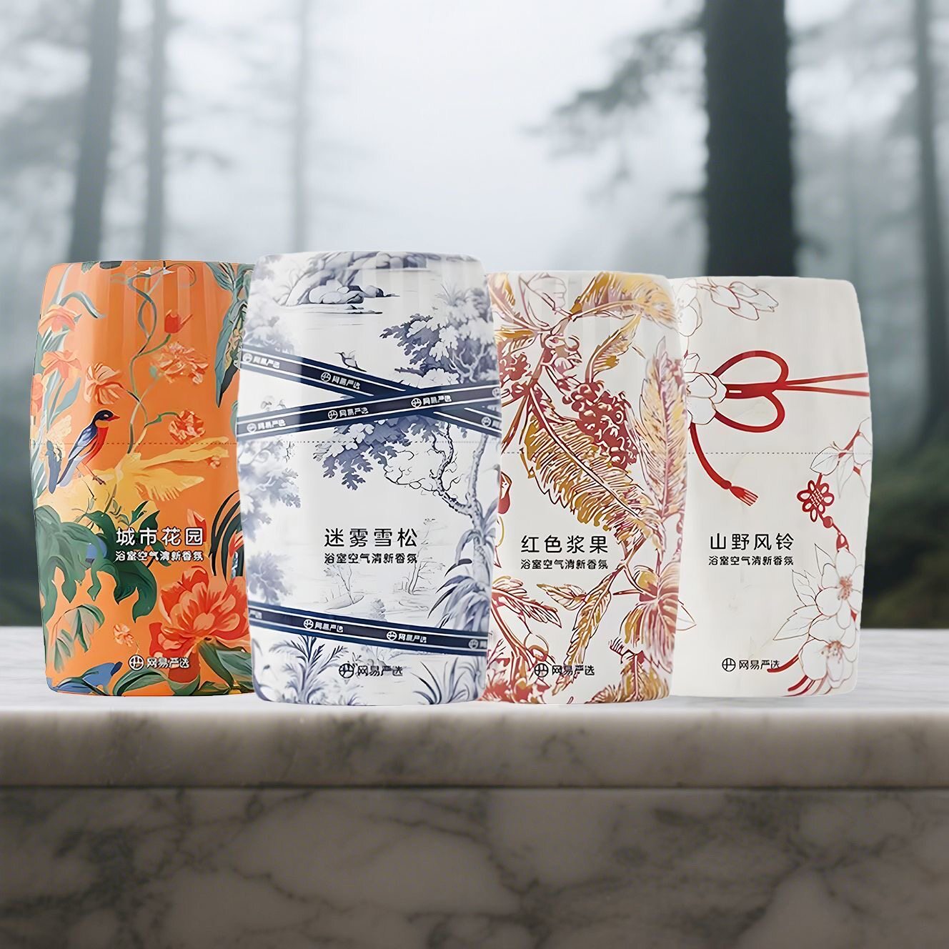 网易严选车载香薰浴室香氛桂花空气清新剂厕所除臭除异味室内持久