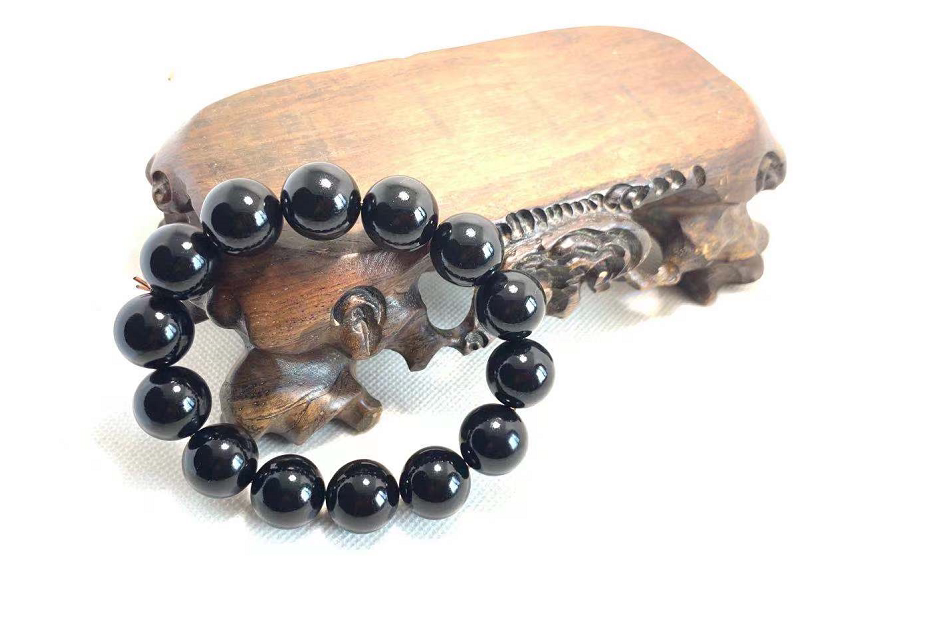 抚顺天然煤精手串纯手工制作全尺寸手链男女厂家直销全国包邮原矿