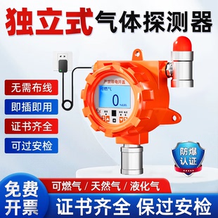 工业可燃气体报警器氧气一氧化碳氢气氨气油漆乙炔泄露浓度探测器