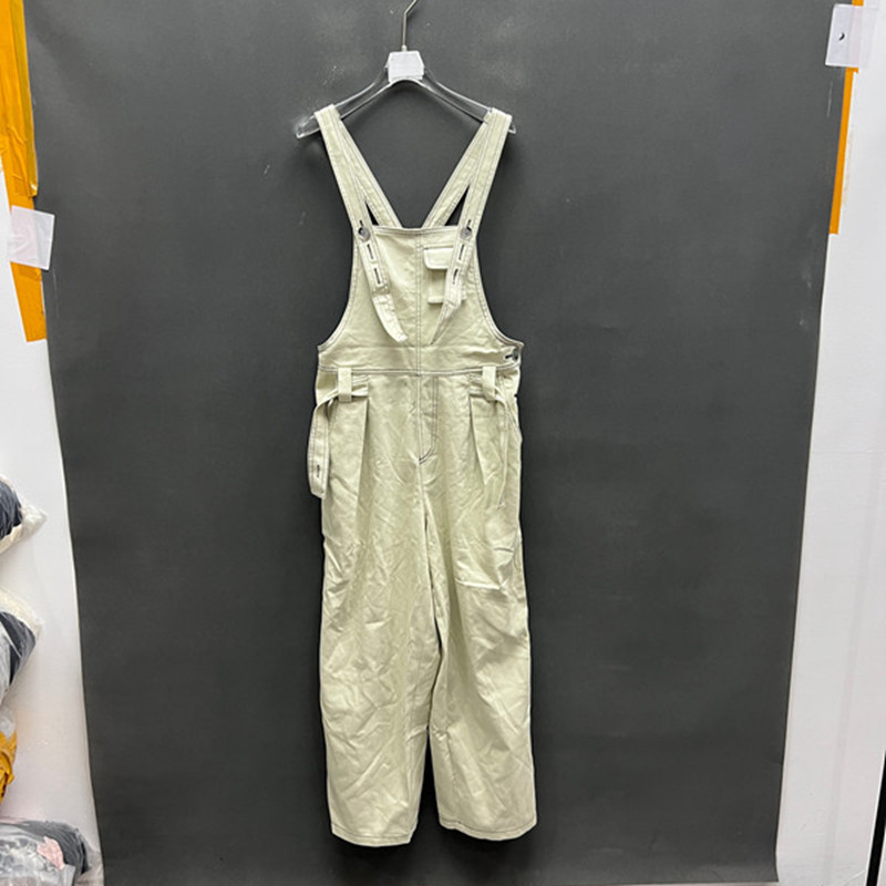 欧洲站2026夏季新款时尚慵懒背带裤女宽松显瘦百搭阔腿连体裤6106
