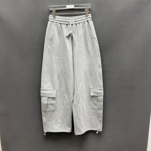 宽松抽绳卫裤 时尚 女工装 裤 6089 欧洲站2026春季 多口袋阔腿裤 新款