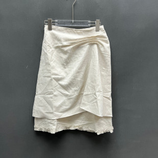 不对称设计感半身裙女高腰显瘦荷叶边5089 时尚 欧洲站2026春季 新款