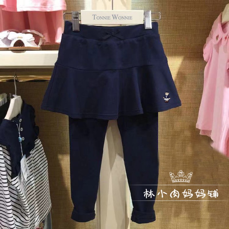 小熊童装秋冬款女童加绒裙裤打底