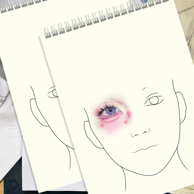 化妆师五官素描纸初学手绘美人图
