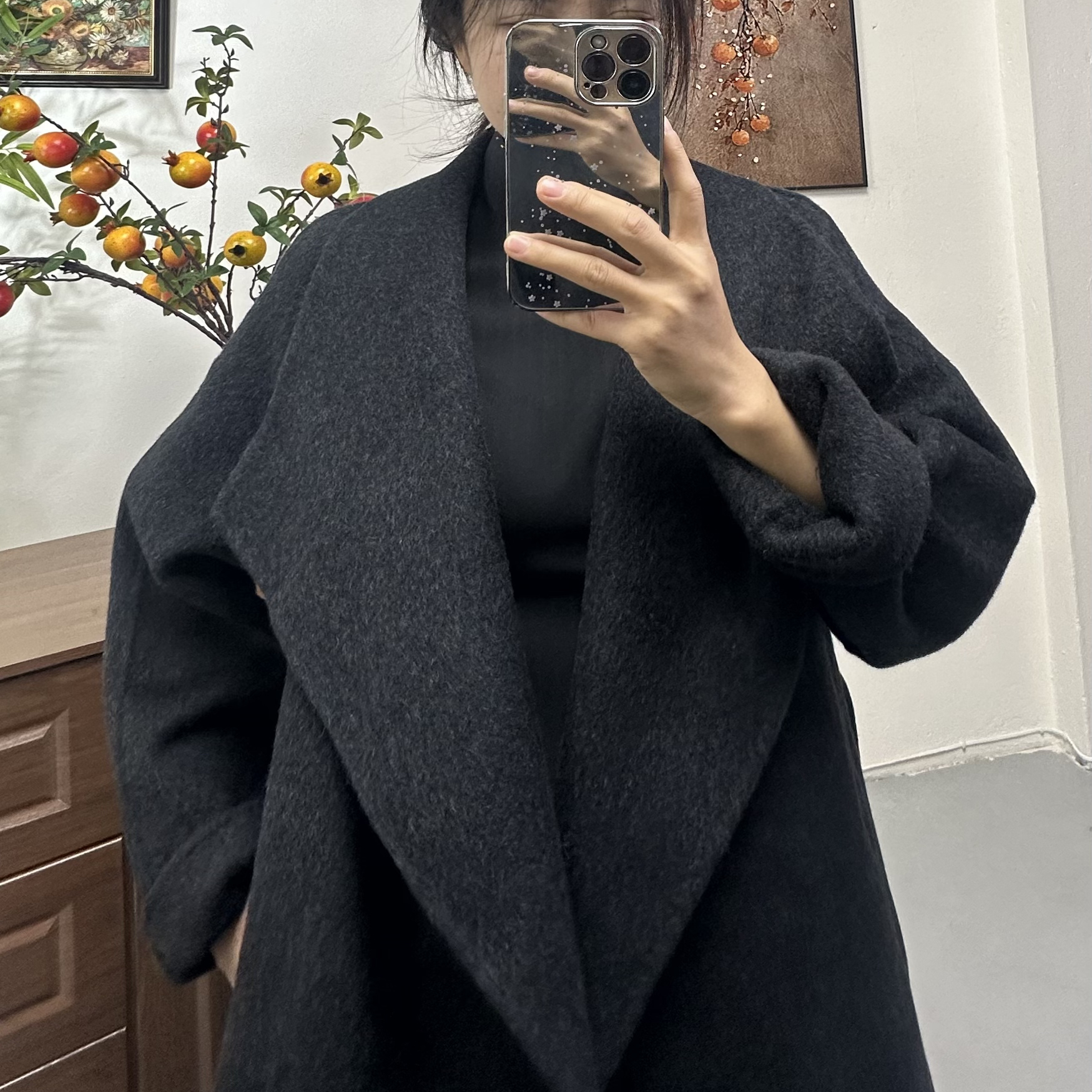 高端气质毛呢外套女2025春秋新款