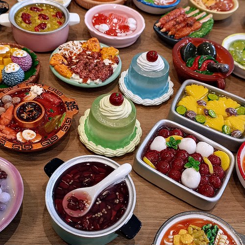 【买5赠1】地方特色小吃重庆火锅螺蛳粉树脂冰箱贴磁贴冰箱装饰品