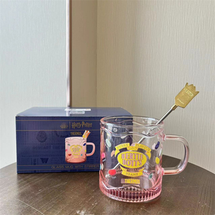 水杯学院比比多味豆吸管杯马克杯耐热 膳魔师哈利波特玻璃杯夏季