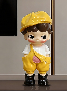 创意装饰摆件潮玩手办网红公仔客厅电视柜家居卡通潮流存钱罐乔迁