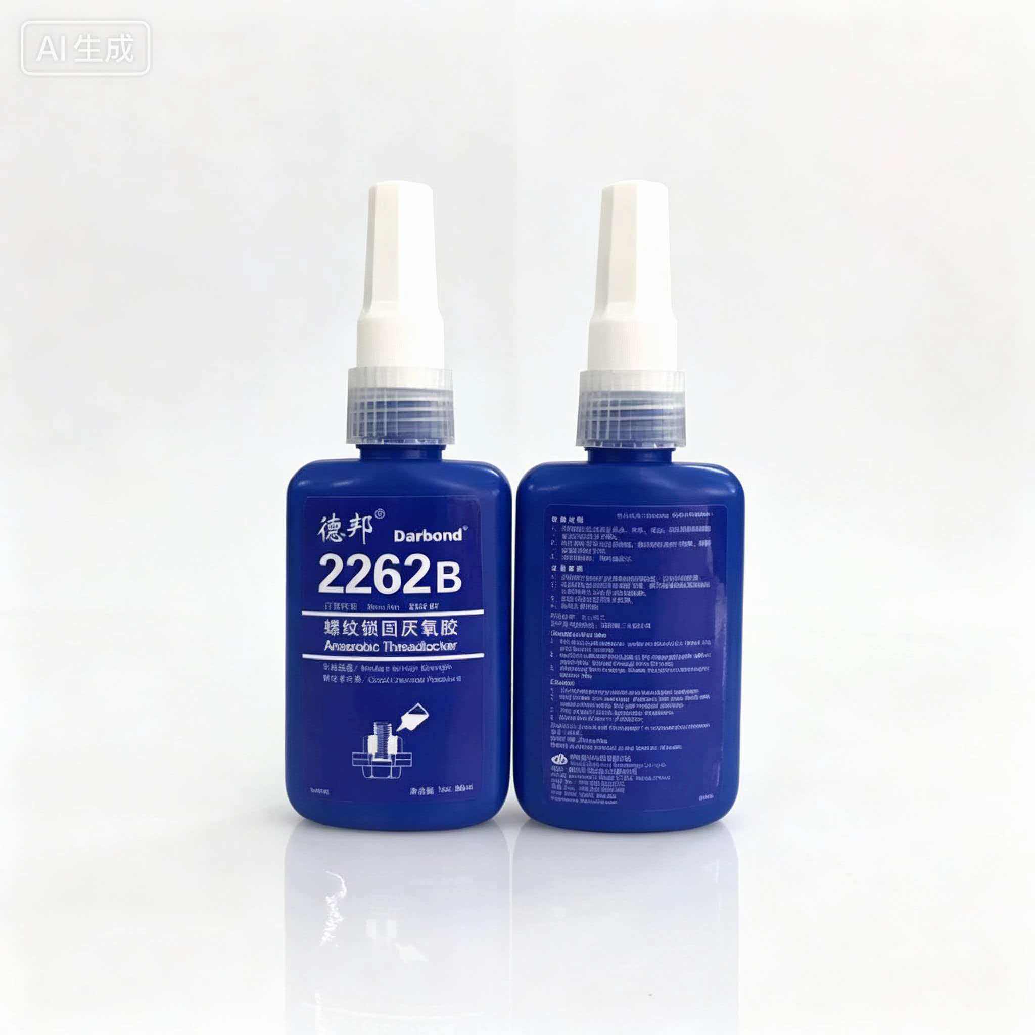 德邦2262B螺纹锁固剂厌氧胶水红色高强度防松动50ML