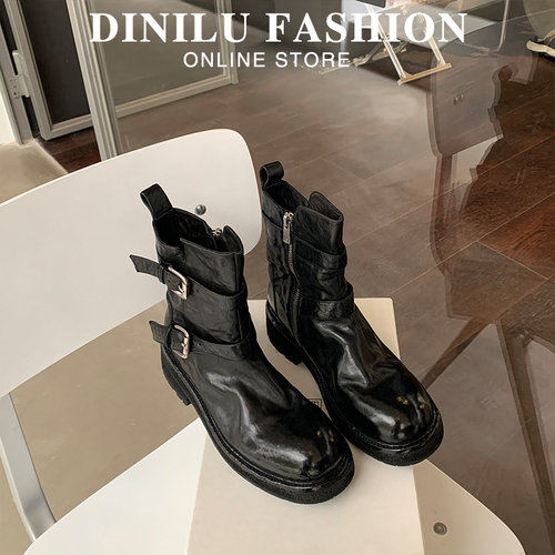 大码马丁靴女41到43女靴加绒