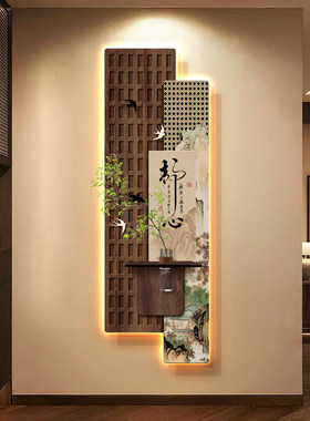 中式古风玄关墙面装饰画茶室宋代