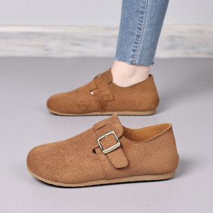 2026新款春夏软底不累脚休闲鞋女内增高复古全包勃肯鞋一脚蹬单鞋