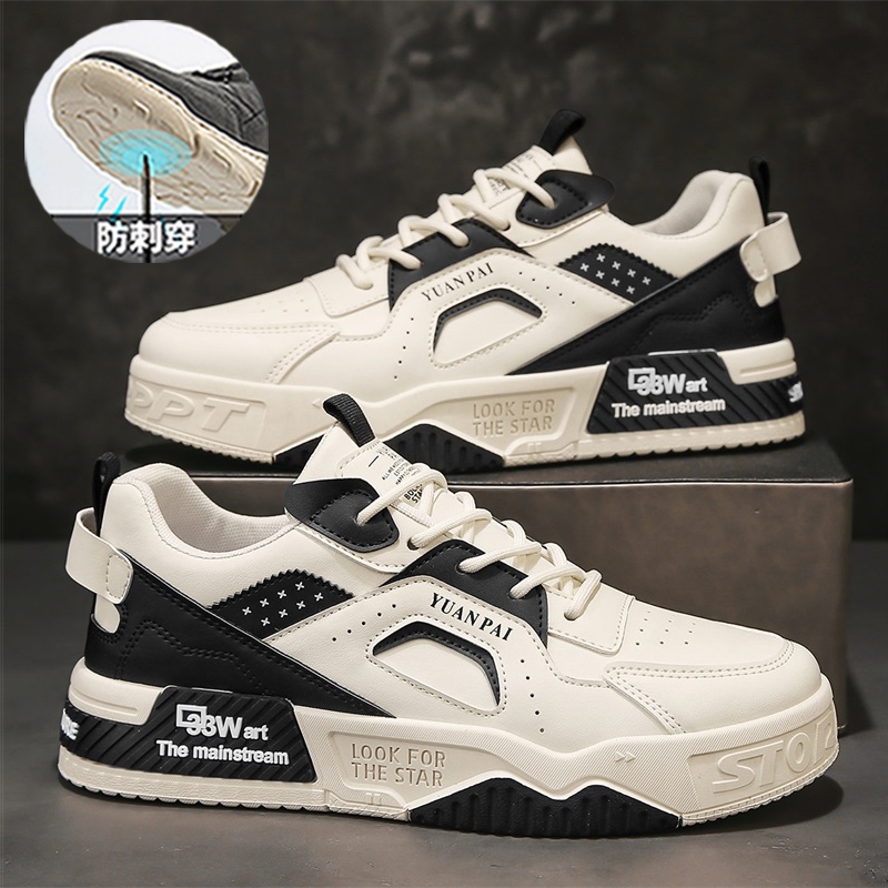 劳保鞋带钢板男士款钢头夏季透气防砸防刺穿轻便四季防臭工作舒适