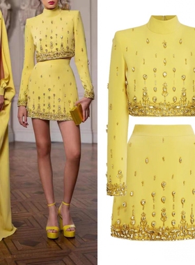 时尚精致钉珠名媛舞会酒会公司晚宴生日派对正式场合小礼服定制