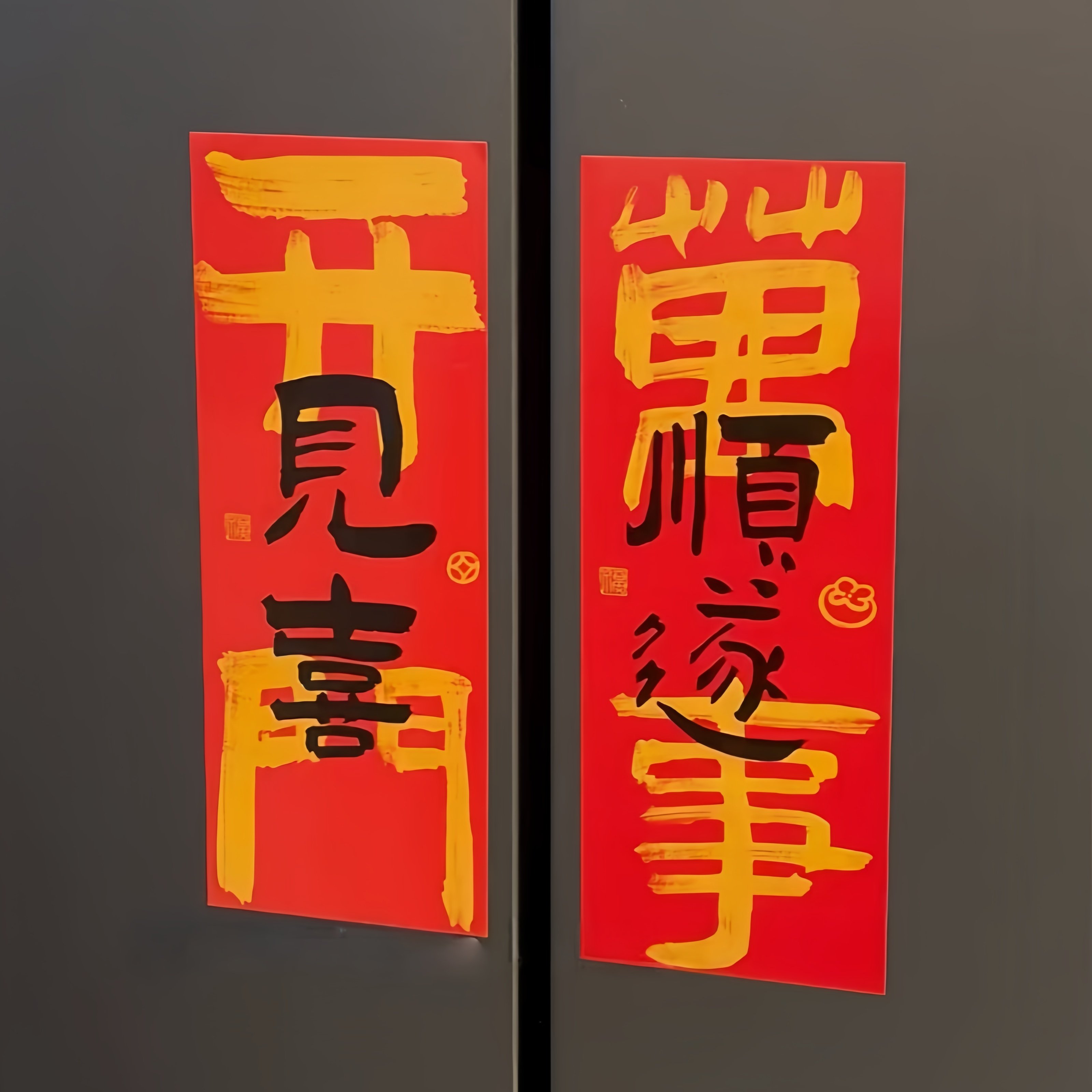 开门见喜磁吸门贴入户门冰箱新年对联春联2026年货马年春节装饰,节庆用品/礼品,对联,淘宝优惠券,粉丝福利购,淘宝优惠卷
