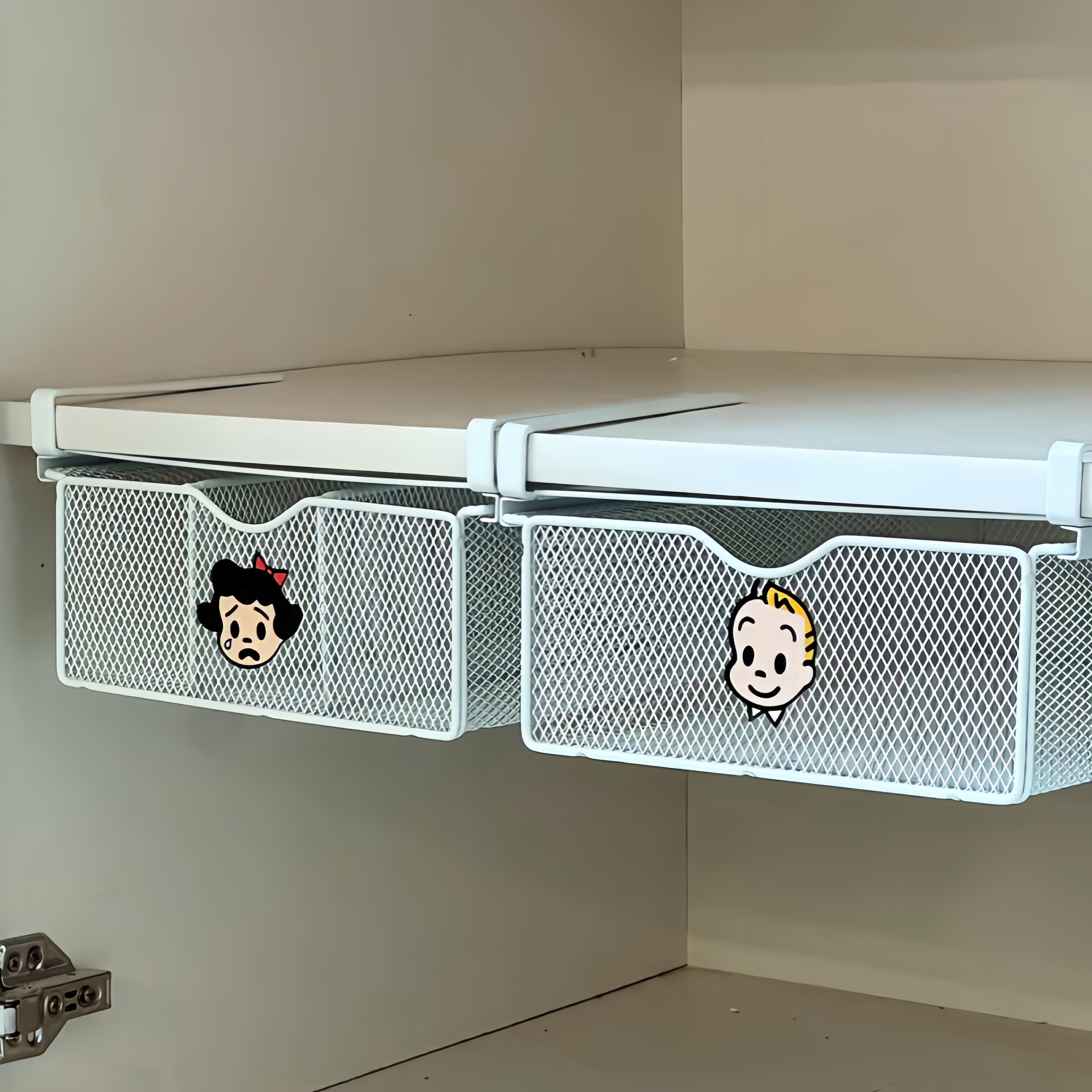 衣柜收纳神器！推拉抽屉收纳筐省空间免打孔铁艺简约多功能储物筐,收纳整理,橱柜收纳筐,淘宝优惠券,粉丝福利购,淘宝优惠卷