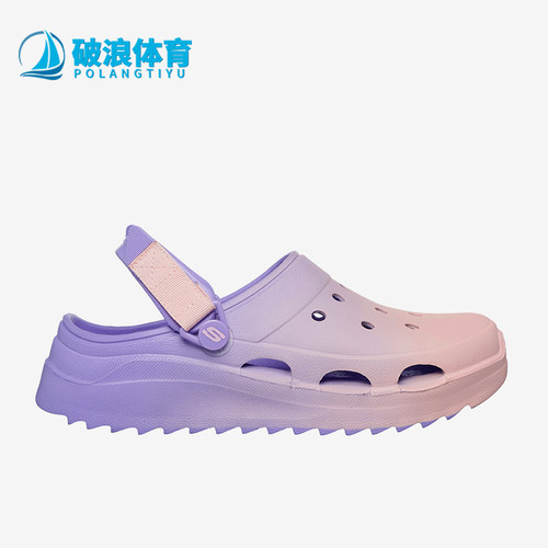 斯凯奇通勤包头休闲弯曲洞洞凉鞋