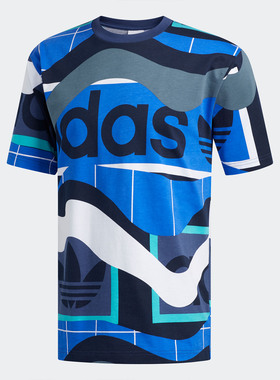 Adidas/阿迪达斯正品 Matchpoint 三叶草男子时尚运动T恤 FM1550