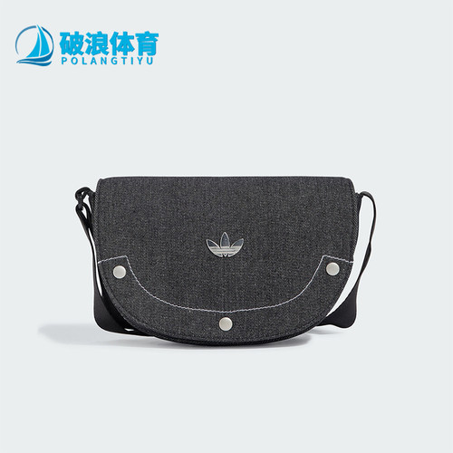 阿迪达斯女士复古时尚运动单肩包
