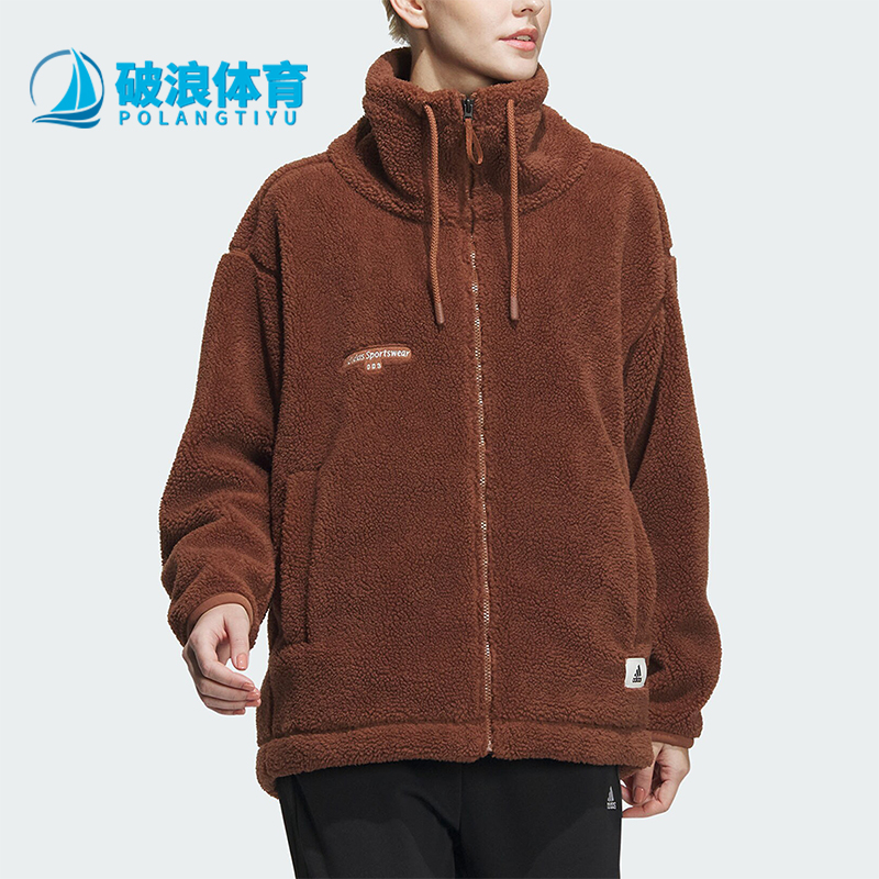 阿迪达斯正品女子加绒外套