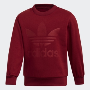 运动套装 Adidas EI7452 CREW小童装 DEBOSSED 阿迪达斯正品 三叶草