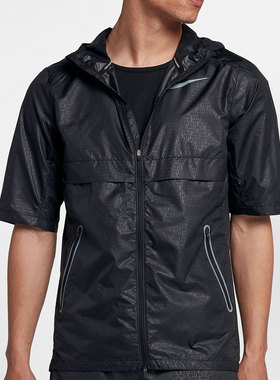 Nike/耐克正品新款男子跑步训练半袖防水卫衣 928492-010