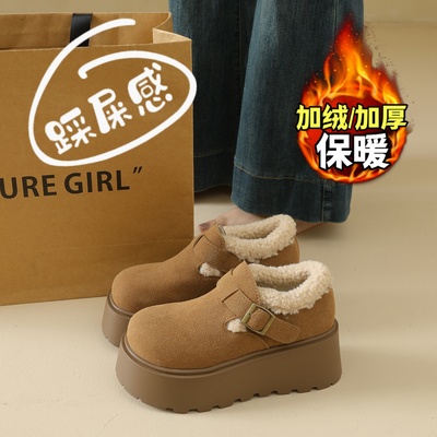 加绒加厚保暖乐福毛绒雪地靴34