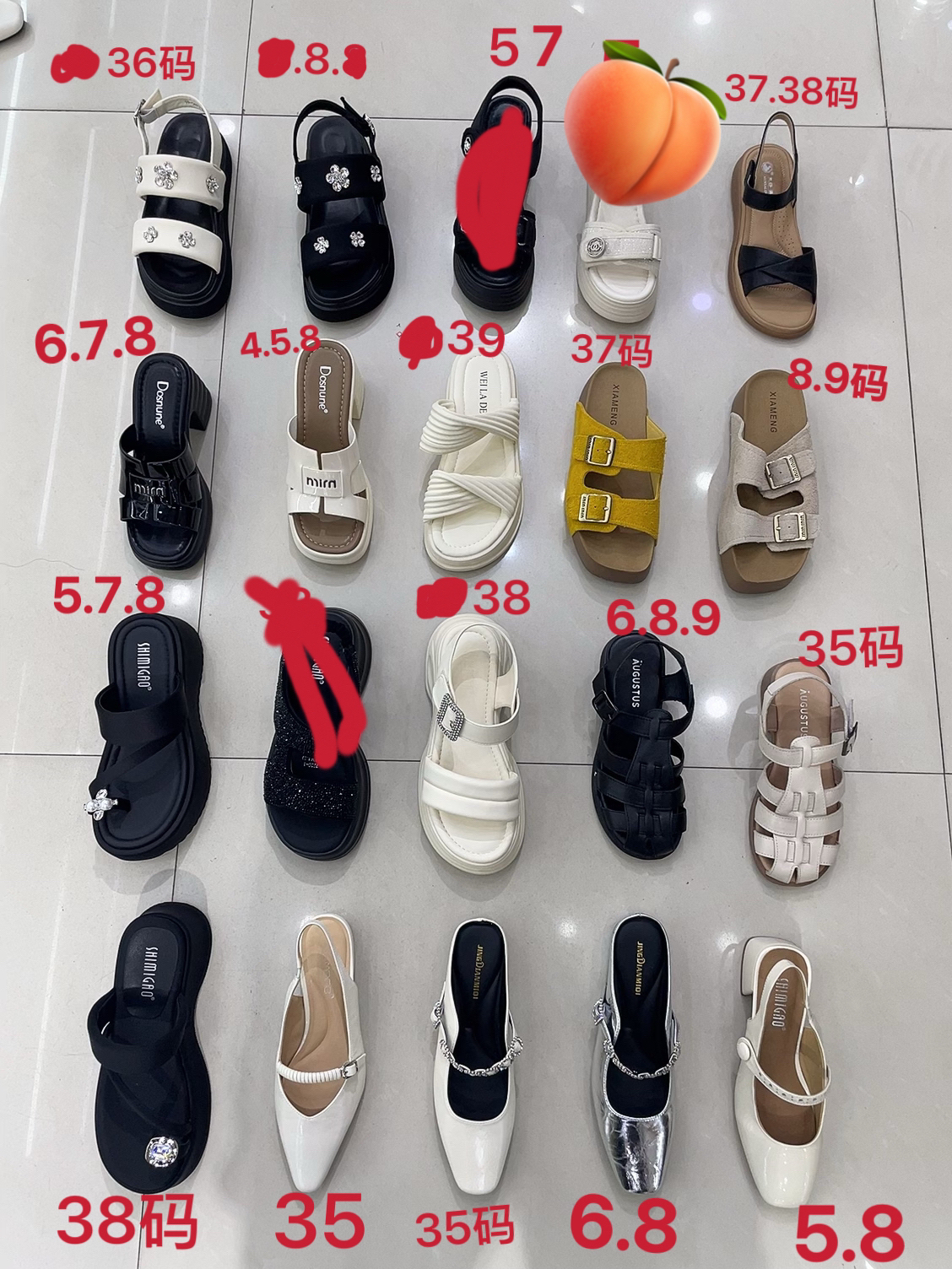 女鞋休闲凉鞋拖鞋单鞋真皮凉鞋断码特价烟雨诗情奥古斯都询价