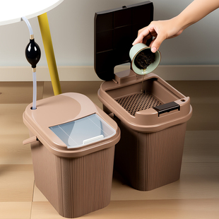 茶桶茶渣桶家用小号茶水桶茶台废水桶茶具配件茶道零配茶水分离