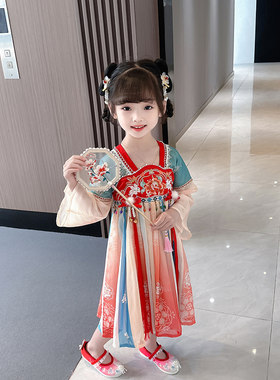 复古汉服连衣裙女宝宝超仙襦裙